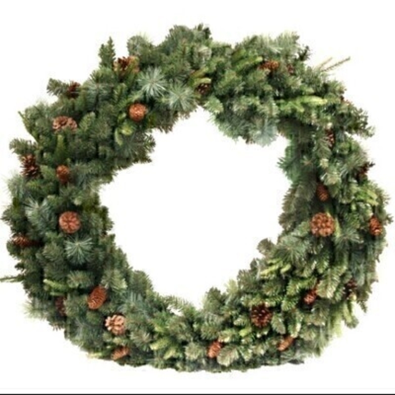 This extra large green fir and pinecone wreath is by Designer Gisela Graham and will delight for years to come. It will compliment any large front door and has a matching garland available. Remember Booker Flowers and Gifts for Gisela Graham Christmas Decorations. 